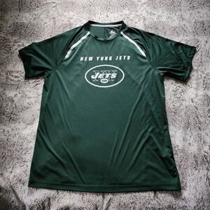New York Jets Majestic cool base shirt size xl green and white
